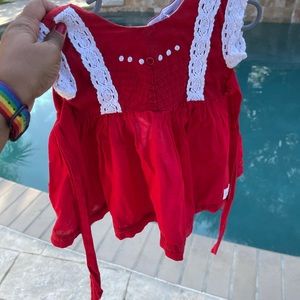 Well Dressed Wolf Red Dress 12 months